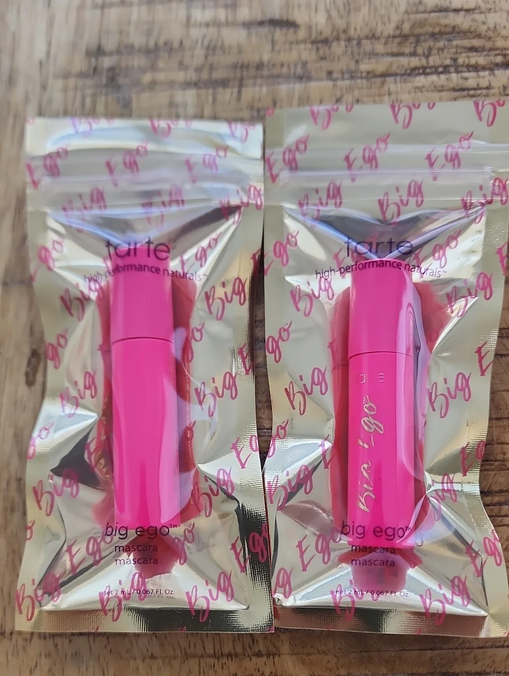 TARTE Big Ego Mascara Eyes Makeup Cosmetics 1 Full Size and 2 Sample Sizes Black